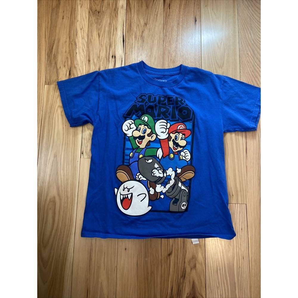 Blue super Mario kid T-shirt size xl 14-16